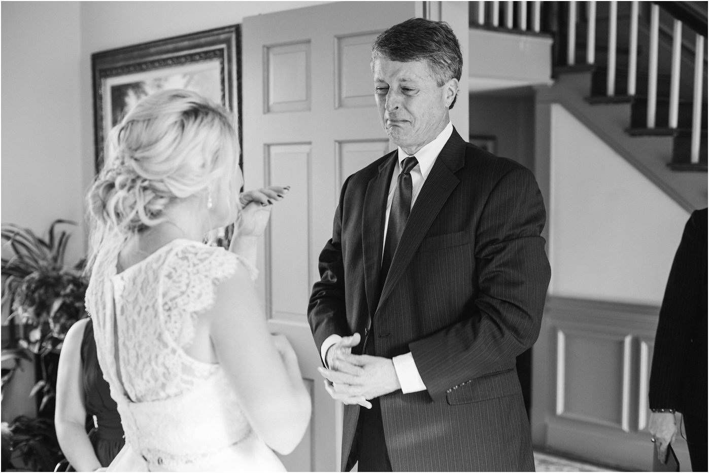 father-daughter-first-look-father-of-bride-in-tears-emotional-moment-before-bride-walks-down-the-aisle-vintager-inn-wedding-new-kent-virginia